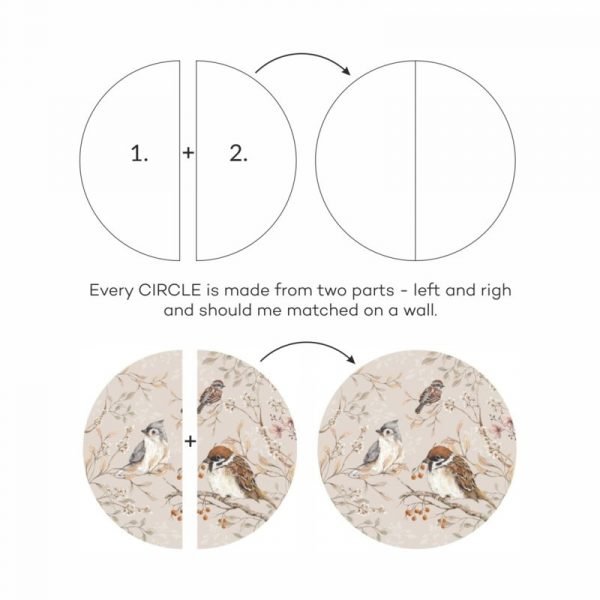 Wall decal Birds in a Circle - Image 3