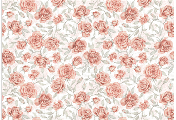 Powder Pink Rose Big- Wallpaper