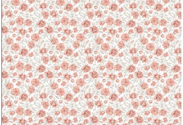 Powder Pink Rose Small- Wallpaper