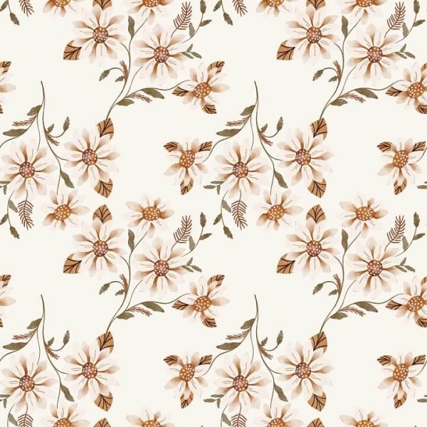 Boho Flowers Cute - 2 rolls- Wallpaper