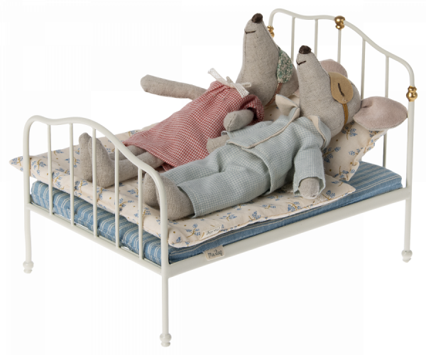 Maileg- Bed, Mouse - Off white - Image 2