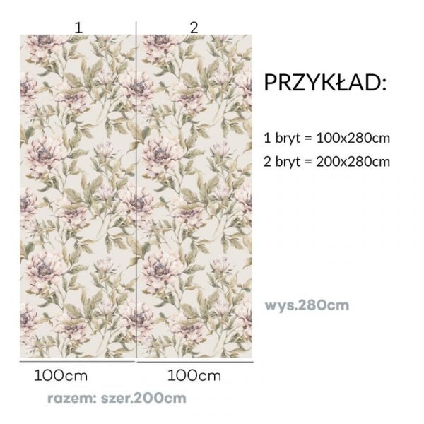 Peonies beige ' Wallpaper - Image 3