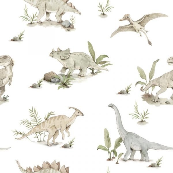 Papel pintado Dinos felices