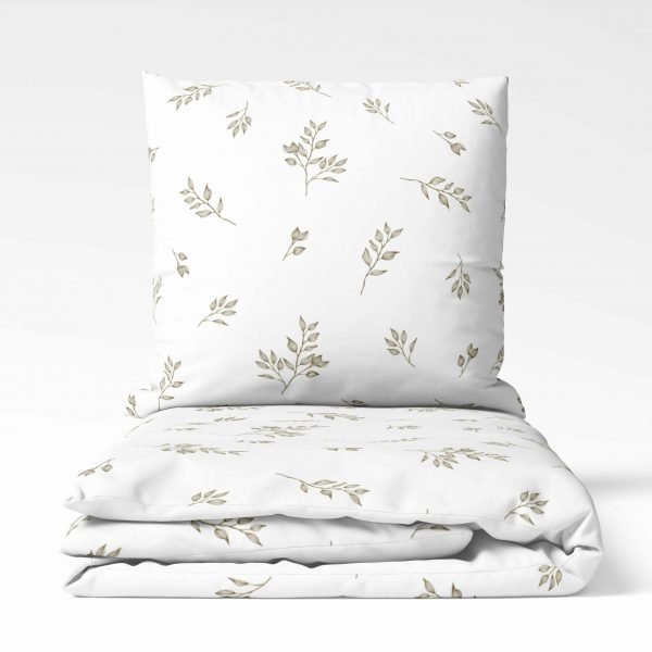 Leaves & White bedding set