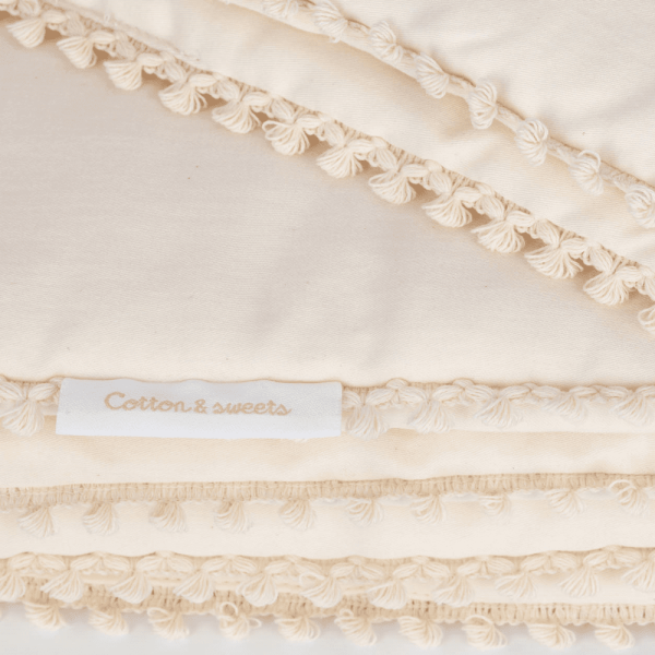 Soft Vanilla linen bedding set- Cotton & Sweets 140 x 200cm - Image 3