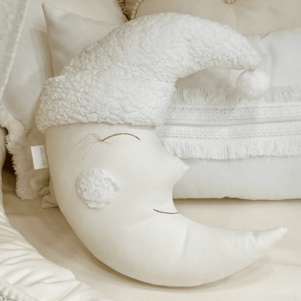 Decorative pillow , Sleeping Moon- Vanilla