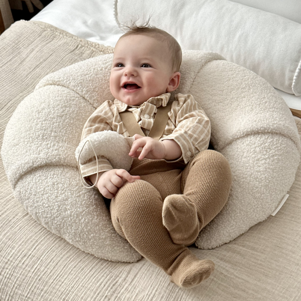 Almohada de alimentación Croissant 'Boho Boucle'- Vainilla - Imagen 2