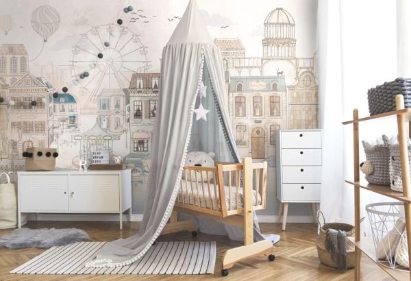 Le petit Paris-Beige Tapete – Bild 2