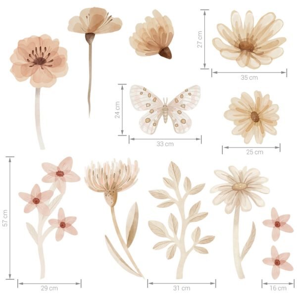 Meadow set I Wandsticker - Afbeelding 2