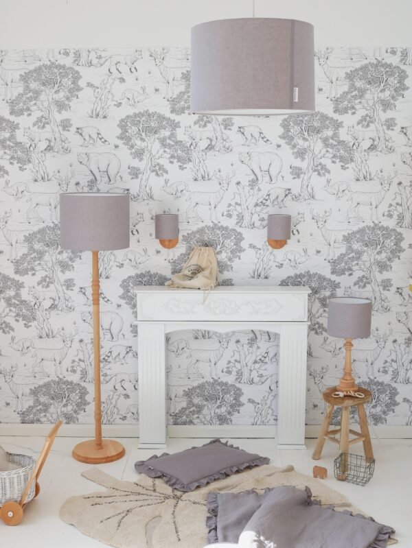 Hanglamp Linnen-Grey - Afbeelding 3